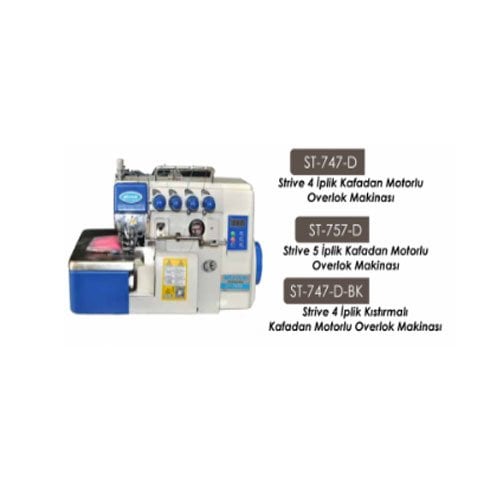 Strive 5 İplik Kafadan Motorlu Overlok Makinesi  ST-757-D