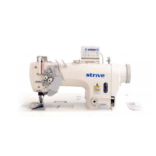 Strive Dik Bıçak Büyük Mekik İptalli Otomatik Çift İğne Makinesi ST-875-D4