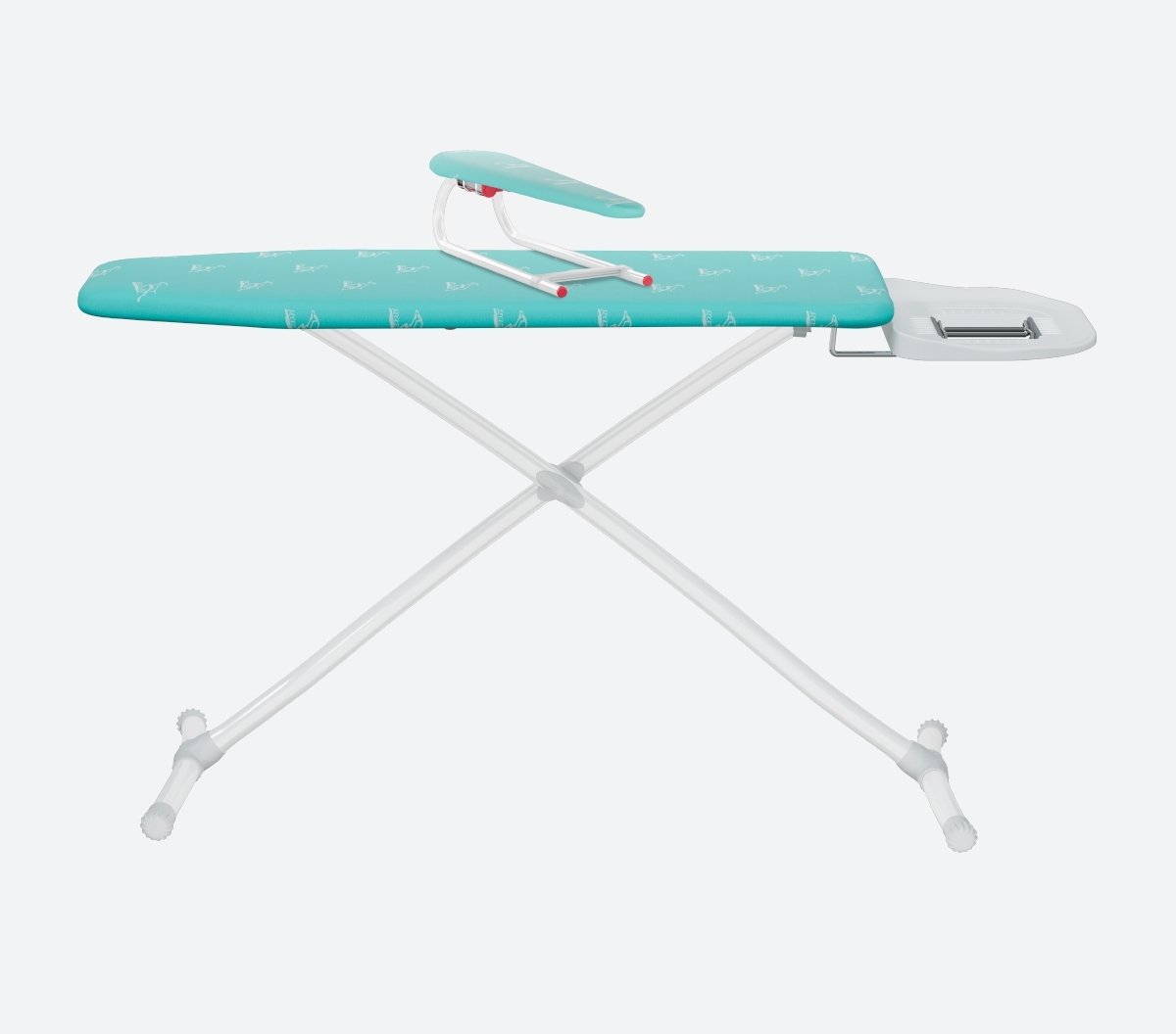 Elegance Ütü Masası - Turkuaz - 42X120 CM - Geniş Ütüleme Yüzeyi - Kol Aparatlı